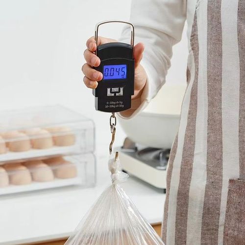 Precise Portable Hanging Scale, Mini Digital Handheld Hook Scale, Household Kitchen Weighing Tool