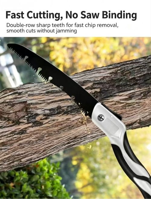 Fast‑Folding Hand Saw, Sharp Manual Saw for Household Woodworking, Garden & Outdoor Use