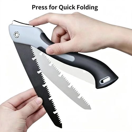 Fast‑Folding Hand Saw, Sharp Manual Saw for Household Woodworking, Garden & Outdoor Use