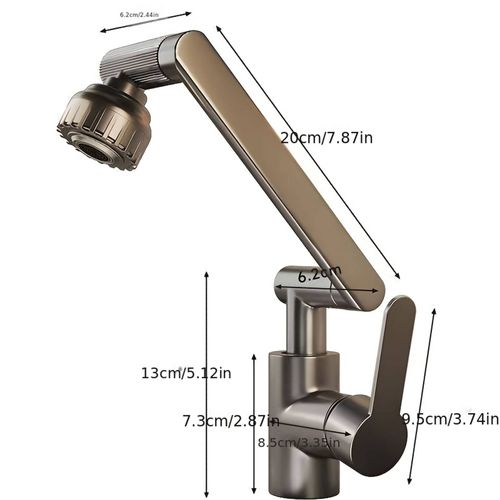 Hot & cold water adjustable faucet