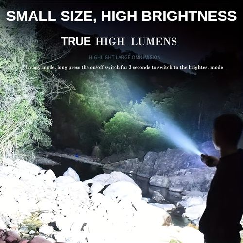 Rechargeable Mini Magnetic Flashlight, Portable Home & Camping Light