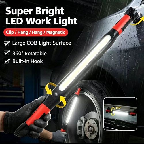 Magnetic Outdoor Repair Light | White & Warm Yellow, Hook Design, Emergency Auto Work Lamp
