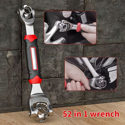 Upgraded Multi-Function Universal Socket Wrench, 360° Rotatable