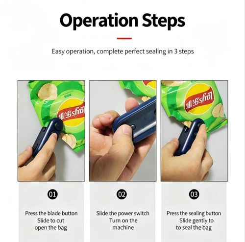 Portable Hand Press Sealer, Mini Household Snack Bag Sealing Device