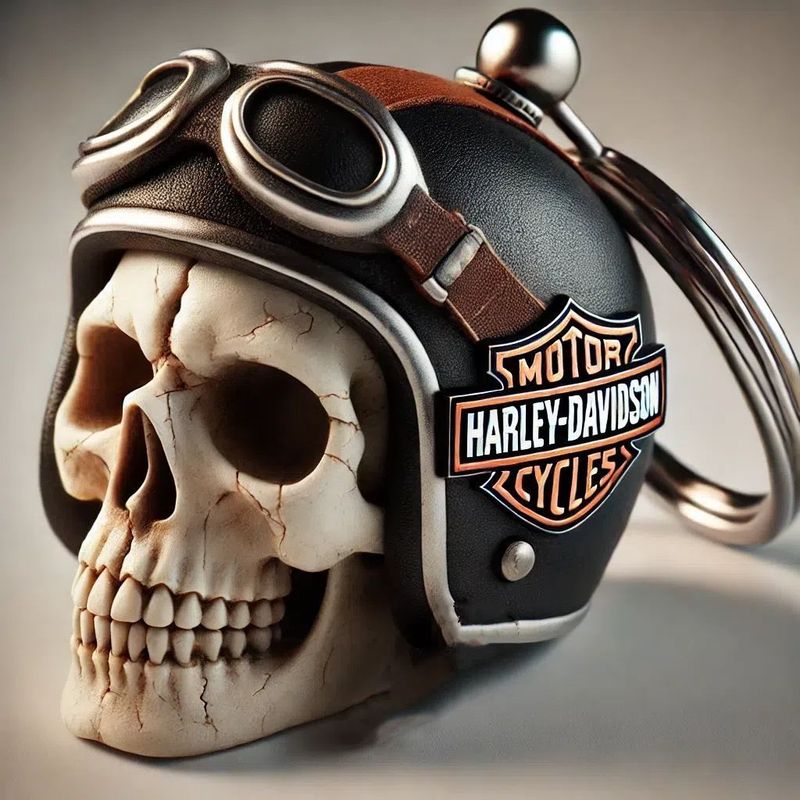 💀Harley-Davidson skeleton key chain