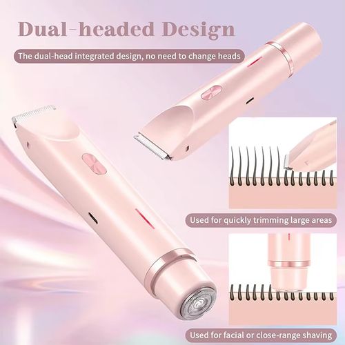 Portable 2 In 1 Mini Electric Shaver Painless Full Body Hair Remover For Men Women