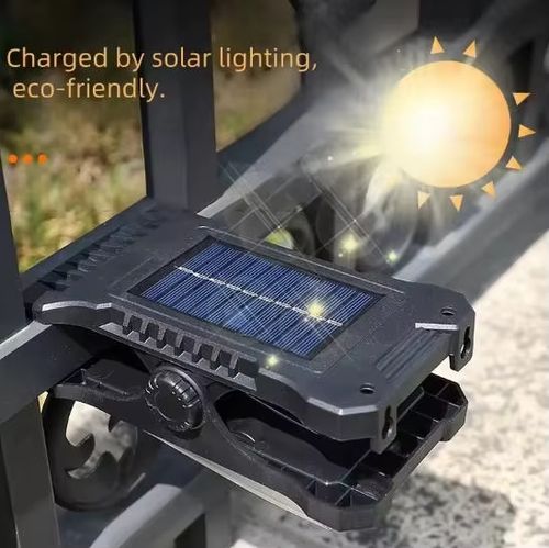 Portable Solar Clip Lights Motion Sensor Outdoor Solar LED Security Light