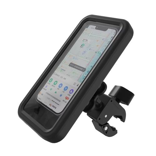 Quick Installation Vibration Dampening Waterproof Fully Enclosed Handlebar Fix Mobile Holder for Bike Motorbike