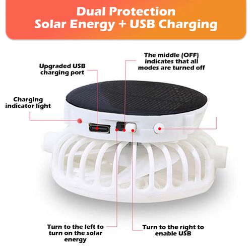 Men Women Solar Powered Fan Hat Cooling Baseball Hat Fishing Camping Beach Hats with Solar Fans Summer USB Charging Sun Hats