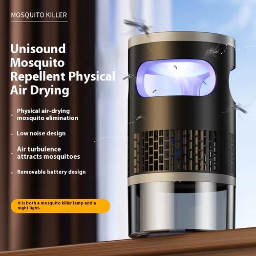 Removable Battery Silent Mosquito Trap Indoor Outdoor USB UVA Ultraviolet Night Light Mosquito Repeller Plug-in Killer Lamp