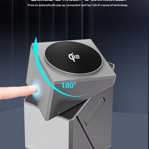 Magic Cube 3 in 1 Self-Rotating Magnetic Wireless Charger 15W Fast Charging PD & OVP Protection, Wireless SmartPhone Charger