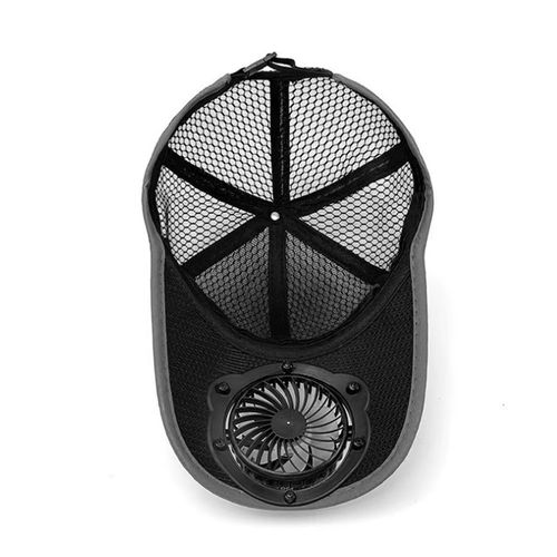 Men Women Solar Powered Fan Hat Cooling Baseball Hat Fishing Camping Beach Hats with Solar Fans Summer USB Charging Sun Hats
