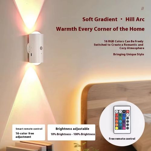 Smart LED Night Light with Magnetic Ambient Sense Colorful Mini Wall Light for Bedroom Mini Hallway Sensor Wall Light