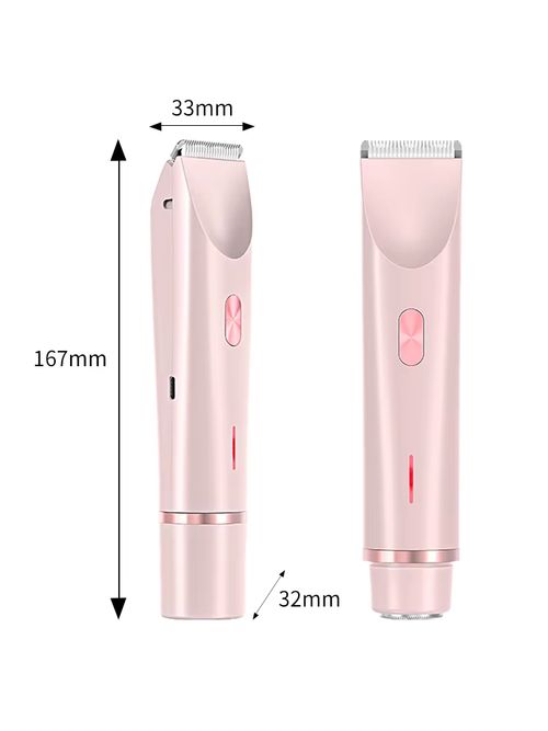 Portable 2 In 1 Mini Electric Shaver Painless Full Body Hair Remover For Men Women