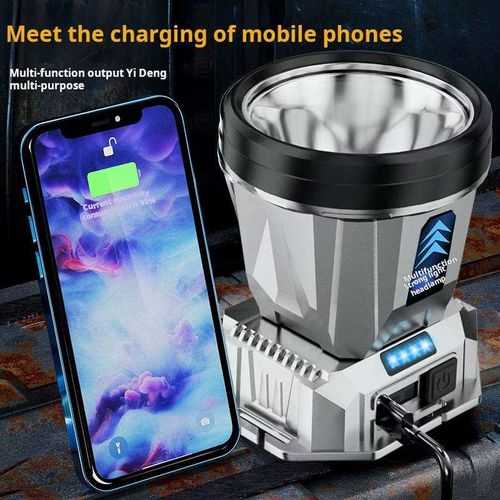 Large Light Cup Strong Light LED Headlight Head Wearing Outdoor Working Headlamp Long Life Battery Display Camping Fishing Light