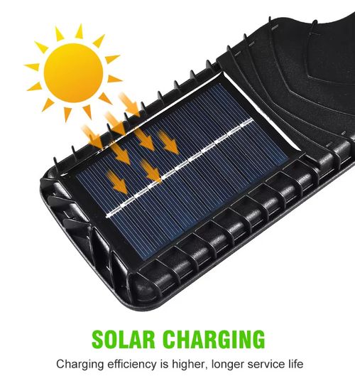 Solar Street Light Outdoor Remote Control Wireless Motion Sensor Security Wall Light for Garden Street Deck Yard Garage Patio