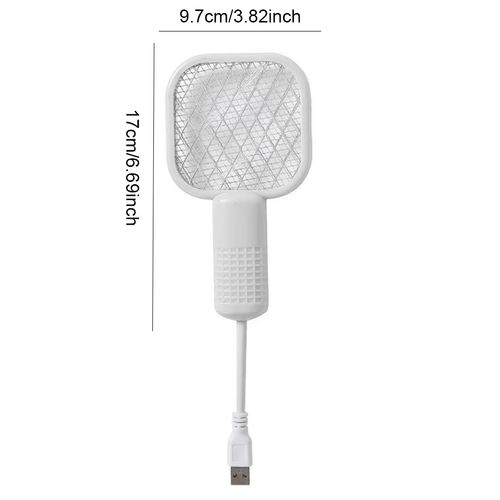Small Electric Mosquito Killer 5 Layer Security Net Compact Portable USB Interface Electric Fly Swatter for Home Outdoor Camping