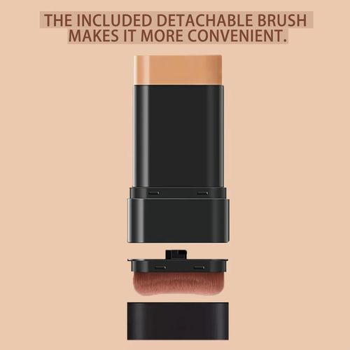 Dual-ended Foundation Stick, Full Coverage, Oil Control, Long-lasting, Waterproof & Smudge-proof, Lightweight Cream Foundation