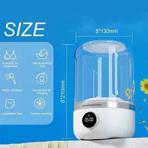 Wireless Portable Mini underwear socks washing Cup mini size automatic