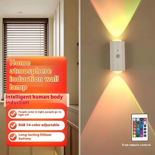 Smart LED Night Light with Magnetic Ambient Sense Colorful Mini Wall Light for Bedroom Mini Hallway Sensor Wall Light