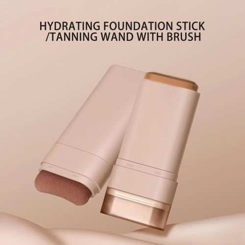 Dual-ended Foundation Stick, Full Coverage, Oil Control, Long-lasting, Waterproof & Smudge-proof, Lightweight Cream Foundation