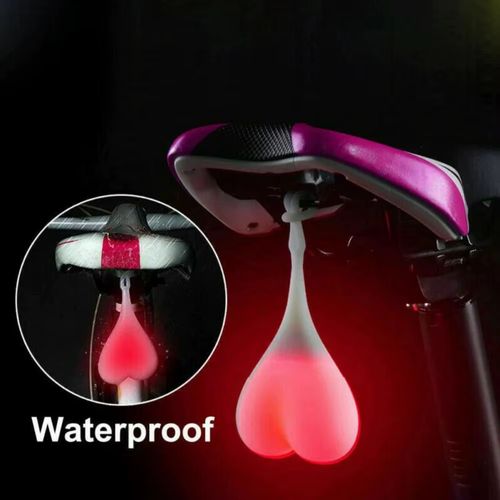 LED Bicycle Creative Egg Shaped Waterproof Front and Rear Taillights for Outdoor Cycling, Mountain Bike Accessories
