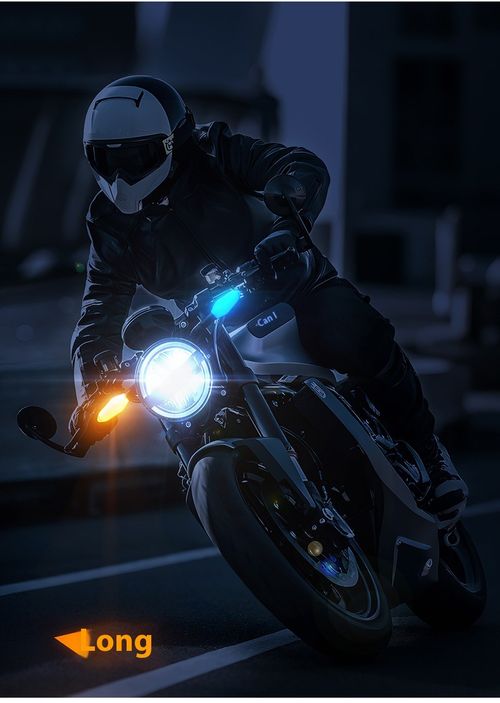Motorcycle LED Projection Turn Signal Light, High Brightness Waterproof Modification Lamp