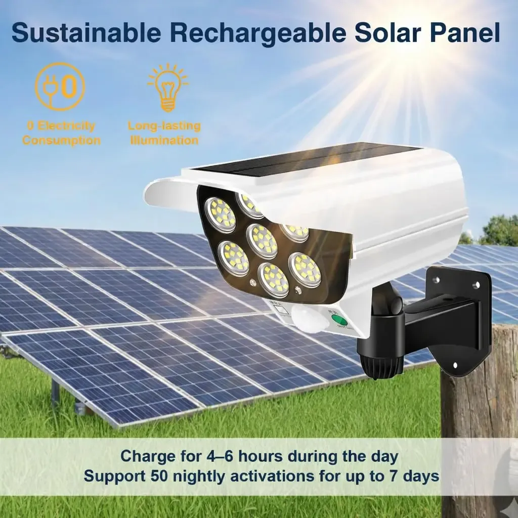 Camera-Style Solar Motion Sensor Outdoor Wall Light Ghana