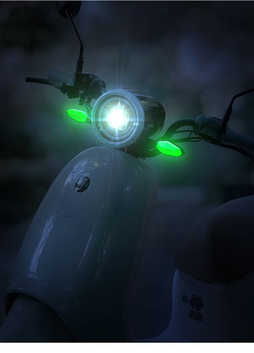 Motorcycle LED Projection Turn Signal Light, High Brightness Waterproof Modification Lamp