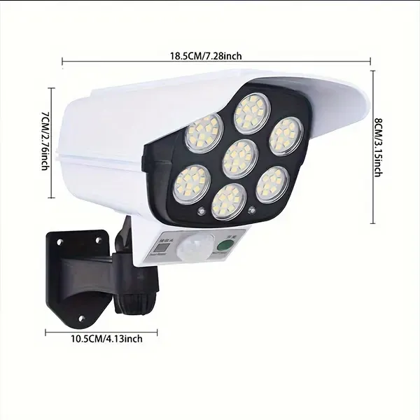 Camera-Style Solar Motion Sensor Outdoor Wall Light Ghana