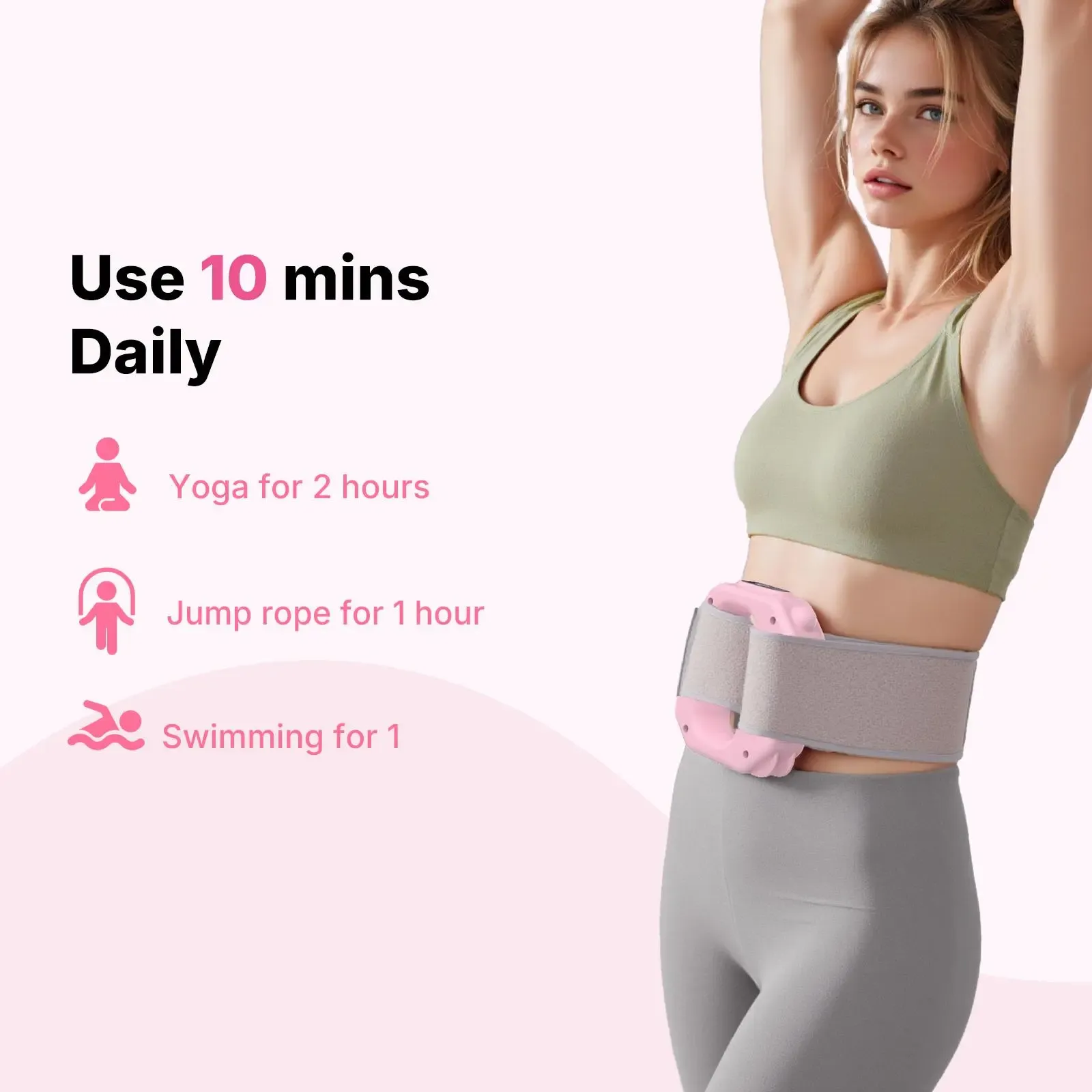 6‑Speed Adjustable Cordless Portable Fascia Ring Massager, Hands‑Free Deep Vibration Muscle Relaxer for Neck Shoulder Waist Leg, Silent Massage Tool for Sedentary & Workout Use