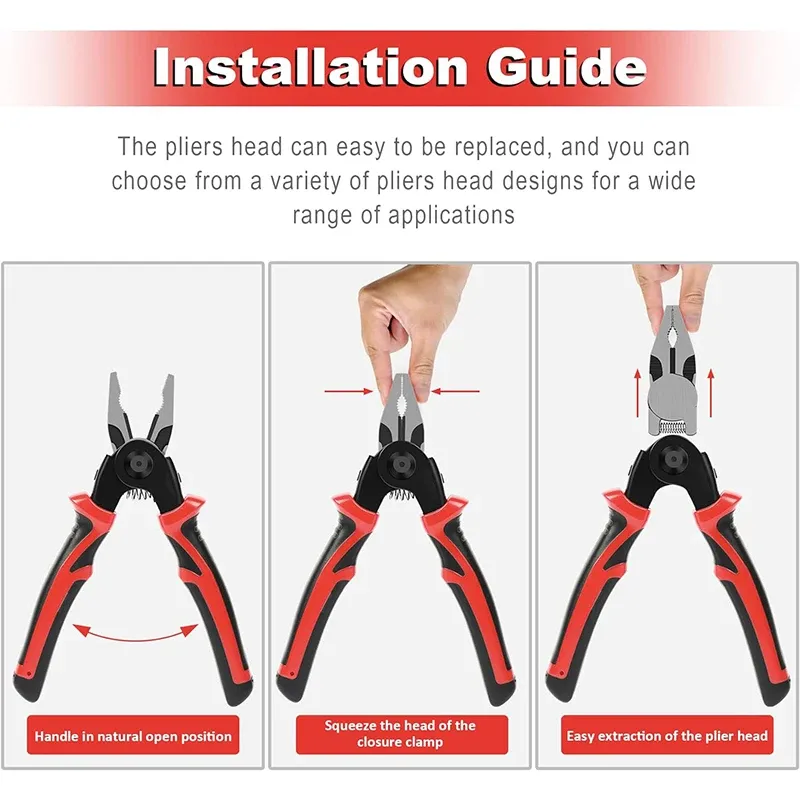 5-in-1 Multifunctional Pliers Tool Set – Wire Stripper, Cutter & Crimping Tool 🔧