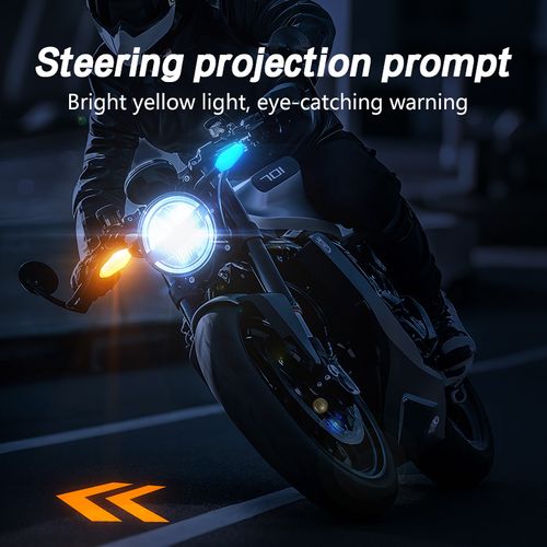 Motorcycle LED Projection Turn Signal Light, High Brightness Waterproof Modification Lamp