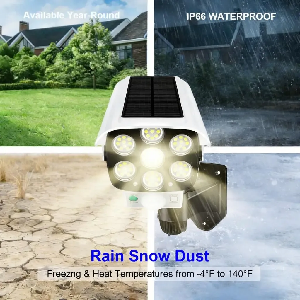 Camera-Style Solar Motion Sensor Outdoor Wall Light Ghana