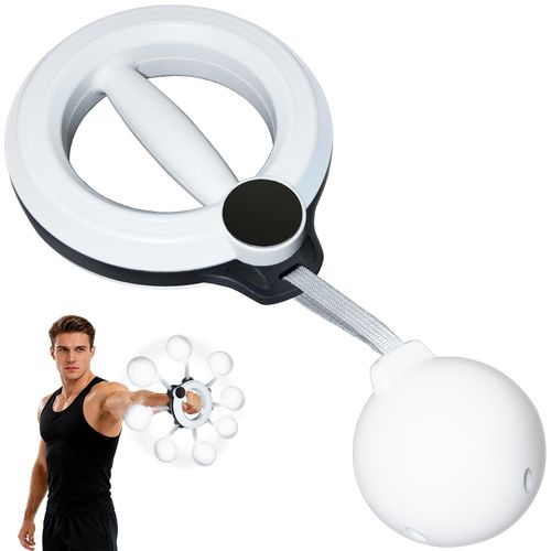 [360° Rotating Arm Trainer] 360° Rotating Arm Strength Training Equipment with Shoulder Relaxation Ball - Upper Body Swing Trainer for Forearms, Chest, Shoulders & Wrist Workouts | Suitable for Forearms, Chest, Shoulders, Wrists | Unisex Home Gym for Men & Women