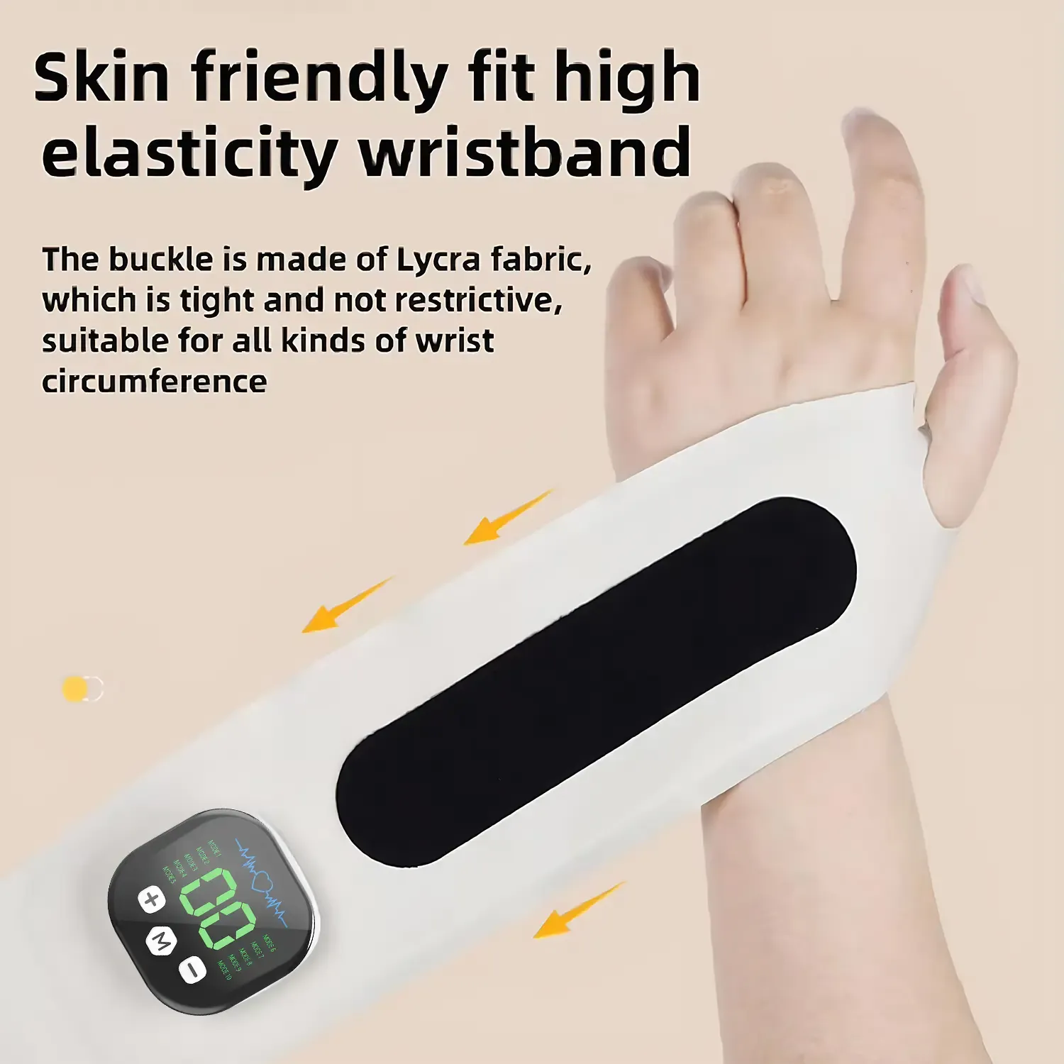 EMS Wrist Massager, Post‑Sport Muscle Relaxation, Cordless Portable Multi‑Mode Pulse Wrist Care Device, Ghana COD Free Delivery