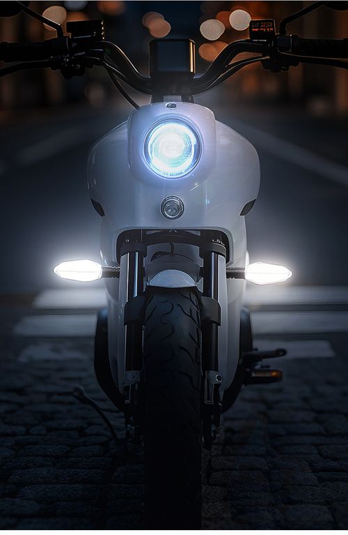 Motorcycle LED Projection Turn Signal Light, High Brightness Waterproof Modification Lamp