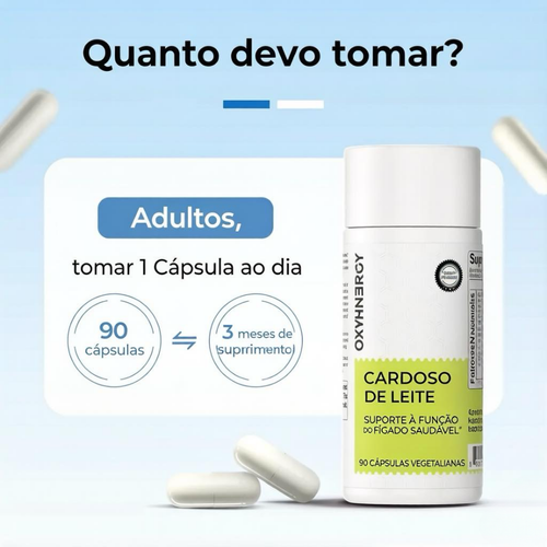 Oxyenergy Cardo Mariano Desintoxicação do Fígado e Limpeza do Cólon, Suporte Natural para a Saúde do Fígado com Raiz de Kudzu, Cúrcuma, Inositol, Metionina, Vitamina C, 90 Cápsulas - Presente para o Dia do Pai
