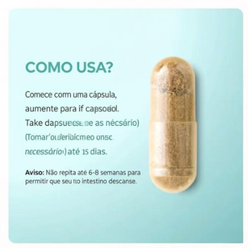 Limpeza de 15 dias - Suporte intestinal e do cólon | Sem cafeína | Fórmula avançada com sene, cáscara sagrada e psyllium | Não transgénico | 30 cápsulas