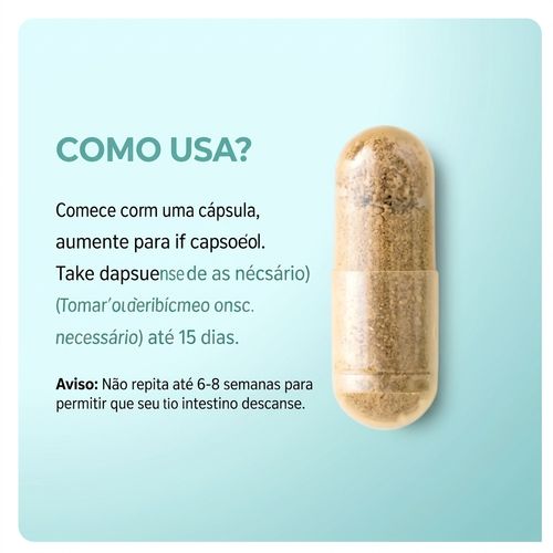 Limpeza de 15 dias - Suporte intestinal e do cólon | Sem cafeína | Fórmula avançada com sene, cáscara sagrada e psyllium | Não transgénico | 30 cápsulas