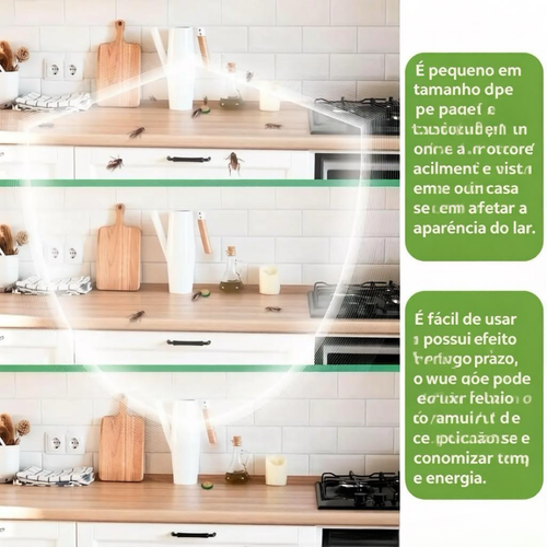 Repelente de Baratas, Limpeza Potente para Uso Doméstico, Quarto e Cozinha, Exterminador de Baratas em Gel, Kit de Controlo de Pragas, Saquetas Repelentes de Roedores para Ambientes Interiores