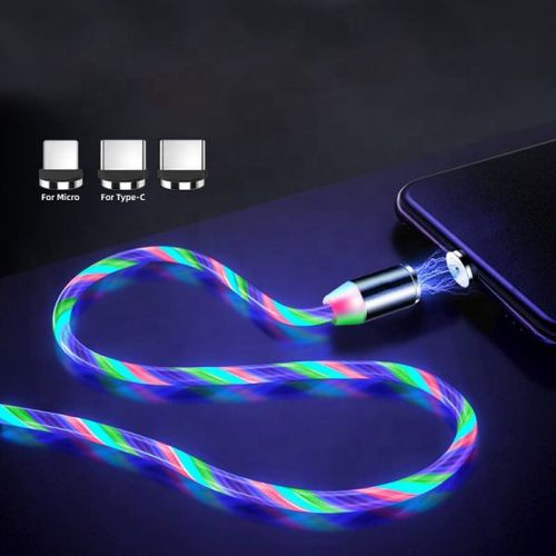LED 3-in-1 Magnetic Fast Charging Data Cable