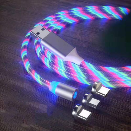 LED 3-in-1 Magnetic Fast Charging Data Cable