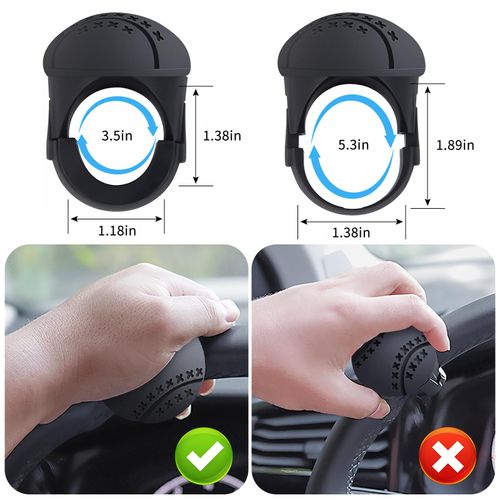 🔥Hot Seller🔥 COD！Multifunctional High-End Driving Gadget for Car Steering Wheels: One-Handed Steering Assistance and Creative Driving Aid