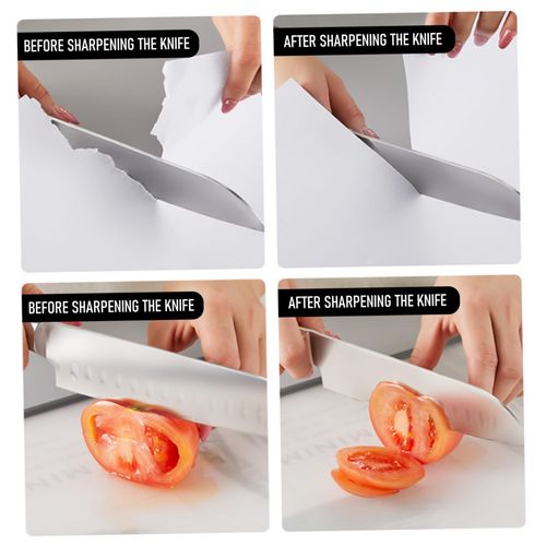 🔥Hot Seller🔥 COD！Electric Knife Sharpener, Double-Sided Compact Knife Sharpener, Kitchen Tool, Household Kitchen Knives and Scissors, Quick-Sharpening Stone, Direct from Manufacturer
