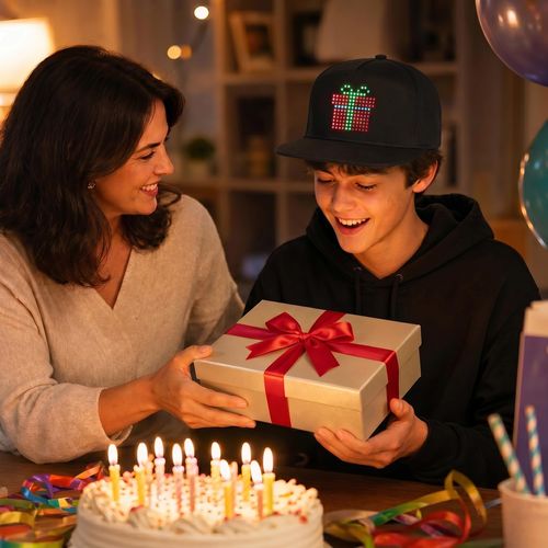 🔥Hot Seller🔥 COD！Factory-Direct LED Light-Up Campaign Performance Travel Sightseeing Competition Event Bar Bluetooth English DIY Baseball Cap