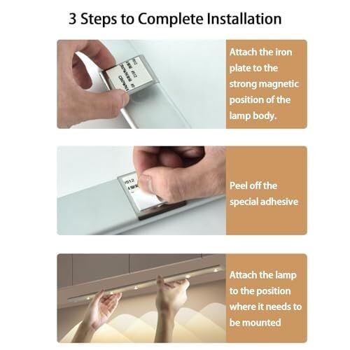 🔥Hot Seller🔥 COD！Smart LED Motion-Sensor Light, Ultra-Thin Peephole-Style Hill-Shaped Light Strip, Rechargeable, Self-Adhesive, for Wardrobes, Wine Cabinets, and Kitchen Cabinets