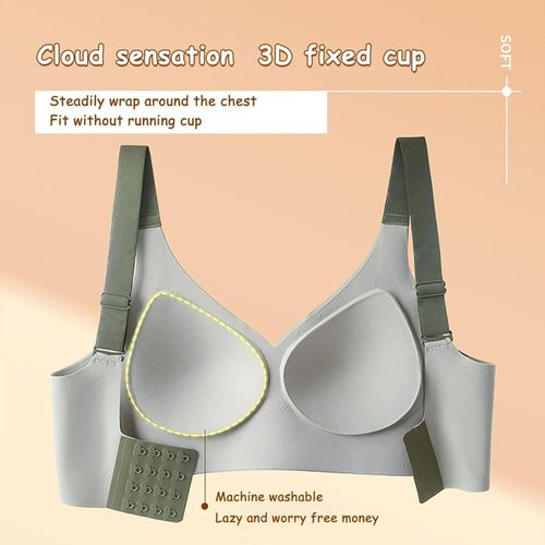 🔥Hot Seller🔥 COD！Lifting and Supportive Cups, Sexy Pushing-Up Bra, Wire-Free, Anti-Sagging, Stylish Women's Back-Flattering Seamless Underwear 1188