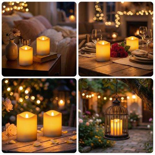 🔥Hot Seller🔥 COD！Electronic Candles: Romantic Birthday Decorations, Pathway LED Lights, Proposals, Confessions, and Engagement Props—Swaying Realistic Paraffin Wax Replicas