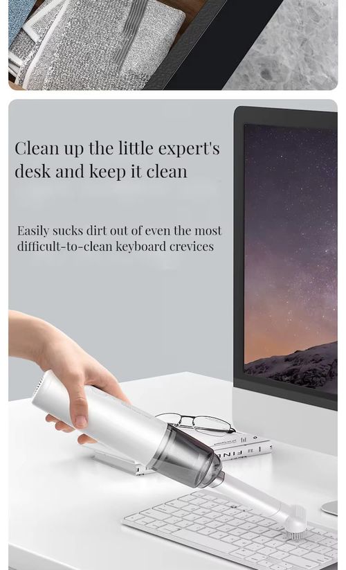 🔥Hot Seller🔥 COD！Car Vacuum Cleaner, Mini Portable Home Dust Mite Remover, Wireless Charging, High-Powered Handheld Vacuum Cleaner